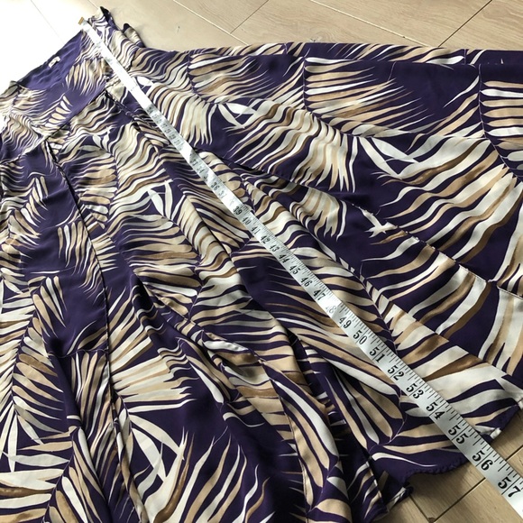 Anne Klein Palm Leaf Print Sleeveless Maxi Dress Size 12 - Picture 7 of 12